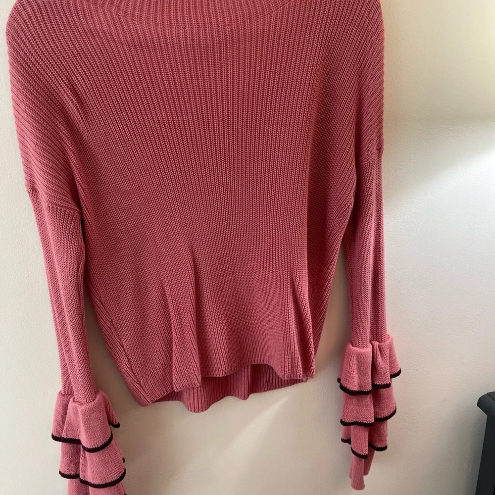 Express Ruffle Sleeve Sweater - Picture 3 of 3